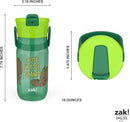 Zak Designs Harmony Marvel Groot Water Bottle for Travel or At Home, 18oz Recycled Plastic is Leak-Proof When Closed with Straw Lid and Carry Handle, 2-Pack (Groot) by TinyTreasures Baby Boutique