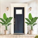 Lifelike Bird of Paradise Silk Artificial Plant Faux Banana Leaf Tree for Home Decor - Perfect Indoor Floor Plant with 9 Trunks (1, Black Planter, 4 FT) by CozyNest Decor