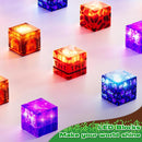 Magnetic Blocks - 150 PCS Dinosaur Volcano Forest Castle Set with Light Up Blocks - Kids Classroom Sensory Toy for Toddlers STEM, Construction Stacking Toy Kids 3+ Boys Girls Christmas Birthday Gifts by TinyTreasures Baby Boutique