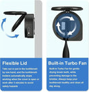 UV Toothbrush Sanitizer Holder, Toothbrush Sanitizer and Holder Cover Caps with Fan Drying, Rechargeable Portable Toothbrush Cleaner Case Fits Most Electric and Manual Toothbrushes (Black) by CozyNest Decor
