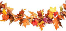 DearHouse 2 Pack Fall Garland Maple Leaf, 5.9Ft/Piece Hanging Vine Garland Artificial Autumn Foliage Garland Thanksgiving Decor for Home Wedding Fireplace Party Christmas (Orange) by CozyNest Decor