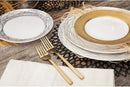 FORTESSA Arezzo 18/10 Stainless Steel Flatware, 20 Piece Place Setting With Table Knives, Forks and Spoons (Service For 4), Dishwasher Safe, Brushed Gold by CozyNest Decor