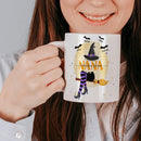 Personalized Witch Mug for Nana - Kids Names, 11 or 15 Oz Coffee Cup - Fall Gift for Her by TinyTreasures Baby Boutique