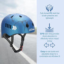 KAMUGO Kids Bike Helmet Set, Toddler Helmet for Ages 2-8 Boys Girls with Sports Protective Gear Set Knee Elbow Wrist Pads for Skateboard Cycling Scooter Rollerblading by TinyTreasures Baby Boutique
