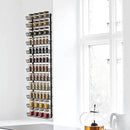 SWOMMOLY Adjustable Wall Mount Spice Rack Organizer, 12-Tier Dual-use (Multi-use) Hanging Spice Shelf Storage for Kitchen Pantry Cabinet Door, Seasoning Holder Organizer, Black by CozyNest Decor
