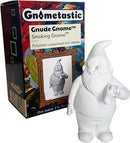 Gnometastic Gnude Mini Gnomes - Smoking Hippie Unpainted Gnome Statue, 3.5in DIY Paint Your Own Gnome Mini -Funny Garden Gnomes to Paint for Adults by GreenHaven Gardens