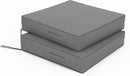 Patio Chair Cushions 22 X 22 X 4 Inch Waterproof Outdoor Seat Cushions for Patio Furniture, Outdoor Sofa Couch Pads with Ties & Handle, Set of 2, Light Grey by GreenHaven Gardens