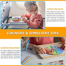 Sensory Activity Board for Kids Toddler Boys , Sensory Fidget Toys for Stress Anxiety Autistic ADHD, Calm Down Travel Airplane Essentials Toys for 3+ Year Old, Stuffers Gifts for Teen Girl by TinyTreasures Baby Boutique