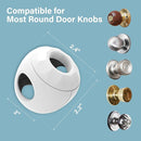 Child Proof Door Knob Covers (4 Pack), Toddler Door Locks, Baby Proof Safety Locks for Doors, Easy Install & No Tools Needed by TinyTreasures Baby Boutique