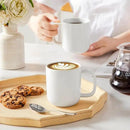 vancasso Porcelain Coffee Mugs Set, 12 oz Ceramic Coffee Cups for Latte Hot Tea Cappuccino Cocoa Milk Cups Set of 6, Dishwasher & Microwave Safe, White by CozyNest Decor