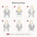 Momcozy Baby Wrap Carrier, Easy to Wear Infant Carrier Slings, Lightweight Hands Free Baby Sling, Adjustable Baby Carriers for Newborn to Toddler 8-35 lbs, Grey by TinyTreasures Baby Boutique