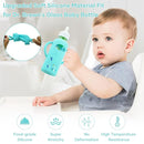 2 Pack Silicone Sleeves for Dr. Brown's Glass Baby Bottles, Anti Breakage Durable Baby Bottle Holder with Easy Grip Handles, Narrow Sleeve with a Cutout, Dishwasher/Freezer/Microwave Safe, 8 oz by TinyTreasures Baby Boutique