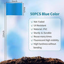 Zozen 50Pack Blue Marking Flags, Writable/15x4x5 Inch, Yard Flags for Lawn & Irrigation & Landscape & Sprinkler & Survey & Dog Training. by GreenHaven Gardens
