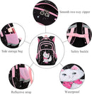 Cusangel Backpack for Girls Boys School Bookbags Kindergarten Elementary Lightweight Waterproof Multifunctional Large Capacity for Backpack (16 inch cat Fun Prints) by TinyTreasures Baby Boutique