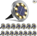 Solar Ground Lights 16Pack, Garden Solar Lights Outdoor Waterproof Solar Pathway Lights Bright In-Ground Lights Outdoor Lighting Decor for Lawn, Patio, Yard, Driveway,Walkway Warm Light by GreenHaven Gardens