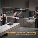 Steam Cleaner, Handheld Steam Cleaner, Steam Cleaner for Home with 16 Accessories and Automatic Steam Switch, Steamer for Cleaning Home, Living Room, Kitchen, Bathroom, Car (White) by TinyTreasures Baby Boutique
