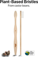 Sea Turtle Plant-Based Bristles, Soft Bamboo Toothbrushes, Individually Sealed (10 Pack) by TinyTreasures Baby Boutique