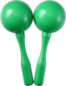 Maracas for Kids Adults, 8 Inch, Set of 2, Green by TinyTreasures Baby Boutique