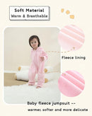 Newborn Baby Fleece Jumpsuit Girls Boys Winter Hooded Coverall Romper Cute Baby Snowsuit Clothes by TinyTreasures Baby Boutique