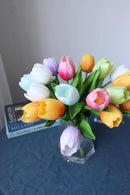 Buart Spring-Colors Tulip Flowers Artificial Luxury Big Tulip Valentine's Day Mother's Day Easter Home Kitchen Wedding Decorations(11pcs) by CozyNest Decor