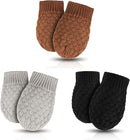 Baby Knit Mittens Toddler Boys Girls Gloves Winter Infant Newborn No Scratch Mitten 0-3 Years by TinyTreasures Baby Boutique