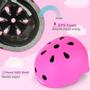 KAMUGO Kids Bike Helmet, Toddler Helmet for Ages 2-8 Boys Girls with Sports Protective Gear Set Knee Elbow Wrist Pads for Skateboard Cycling Scooter Rollerblading by TinyTreasures Baby Boutique