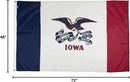 FlagSource Iowa Nylon State Flag, Made in the USA, 4x6' by GreenHaven Gardens