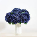 8Pcs Navy Blue Fake Flowers Silk Hydrangea Artificial Flowers Bouquets Faux Hydrangea Stems for Home Table Centerpieces Wedding Party Decoration by CozyNest Decor