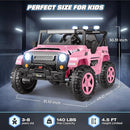 Hikole 24V Ride on Toys for Kids - 4WD/2WD Switchable 2 Seater Kids Electric Car with 4x200W Motors, Remote Control, 3 Speeds, LED Lights, MP3 Player, Safety Belt, Gift for Girls, Pink by TinyTreasures Baby Boutique