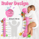 LIGHTDESIRE Baby Toys Musical Caterpillar,Infant Toys Stuffed Animals with Mirror,Ruler Design,Pull String&Rattles,Sensory Toy for Tummy Time Boy Girl Newborn Gifts 3 6 12 Months(Rose Pink,Knot Limb) by TinyTreasures Baby Boutique