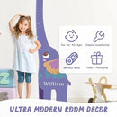 Personalized Name Growth Chart for Kids, Elephant Patchwork Wooden Height Chart for Wall Decor, Custom Height Ruler, Baby Boy Girl Measurement Ruler for Bedroom Playroom, Easy to Mark by CozyNest Decor