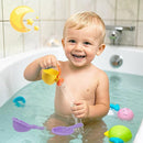 Small Soft Bath Toys for Toddlers 1-3 - Super Easy to Clean Water Table Toys Baby Tub Swimming Pool Toy Fun Tactile Training Newborn Gifts, 3Packs (Yellow) by TinyTreasures Baby Boutique