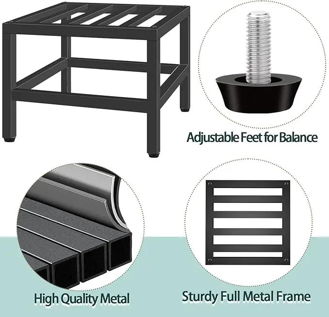 Plant Stand Indoor Outdoor, 3 Pcs Heavy Duty Plant Stands Metal Pedestal Stand for Indoor Outdoor, Wrought Iron Flower Stand Display Planter Shelf for Garden Deck Living Room, photo 3 of 7