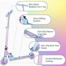 BELEEV V2 Scooters for Kids with Light-Up Wheels & Stem & Deck, 2 Wheel Folding Scooter for Girls Boys, 3 Adjustable Height, Non-Slip Pattern Deck, Lightweight Kick Scooter for Children Ages 3-12 by TinyTreasures Baby Boutique