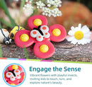 LiKee Strong Suction Cup Fidget Rotating Sensory Bath Toys for Baby 12 18 Months Airplane Car Travel Table & Window Toys for 1 2 Years Old Toddler Boys and Girls (Insect-1) by TinyTreasures Baby Boutique