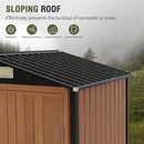 Outdoor Storage Shed 6x4 Ft, Lockable Metal Garden Shed with Window, Tool Shed Tiny House Vertical Outside Storage Building for Backyard, Lawn, Patio, Bike by GreenHaven Gardens