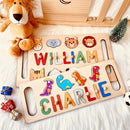 Newly Upgraded Personalized Name Puzzle for Kids, Custom Name Puzzle Personalized Baby Gifts 1st Birthday for Boys Girls Montessori Toys Nursery Decor Toddler Educational Toys by TinyTreasures Baby Boutique