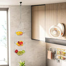 3-Tier Kitchen Wire Storage Basket Hanging Fruit Storage 2 Pack by CozyNest Decor