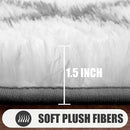 ONASAR 6x9 Area Rugs for Living Room Bedroom, Washable Large Fluffy White and Grey Throw Rug, Geometric Soft Plush Shaggy Floor Carpet for Nursery Kids Girls Boys Teen Dorm Home Decor Aesthetic by TinyTreasures Baby Boutique