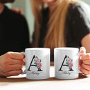 Personalized Monogrammed Mug for Women with Name and Initial - Custom Monogram Coffee Mugs - Initial Mugs - Mother's Day Gifts, Birthday Gift for Woman - Bridesmaid Mug by TinyTreasures Baby Boutique