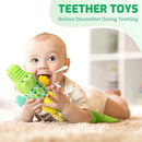 Sumobaby Baby Toys Musical Crocodile, Stuffed Animal Activity Soft Toys with Teether,Multi-Sensory Crinkle, Rattle and Textures, for Tummy Time Baby Toys 0 to 12 Months Boys, Girls, Alligator (Green) by TinyTreasures Baby Boutique