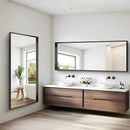 Black Bathroom Mirror, 72x30 Inch Rectangular Deep Frame Mirror, Large Wall Mounted Bathroom Vanity Mirror Over Sink for Bedroom,Restroom, Living Room, Hangs Vertically or Horizontally by CozyNest Decor