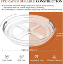 Clear Lazy Susan Organizer Turntable for Cabinet Table Top, 9.25 Inch 2 Pack 360 Rotating Spinning Makeup Organizer for Vanity, Kitchen Storage Rack Heavy-Duty Pantry Spices Tray Countertop Organizer by CozyNest Decor