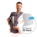 Beco Baby Hybrid 8 All in 1 Mesh Cooling Carrier - Backpack, Front & Hip Carrier Newborn to Toddler (7-45lbs) by TinyTreasures Baby Boutique