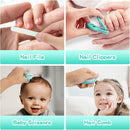 Baby Healthcare and Grooming Kit, 21 in 1 Portable Baby Essentials Kit with Gas Relief Hair Brush Comb Nasal Aspirator for Newborn Boys Girls (21 Kits-Green) by TinyTreasures Baby Boutique