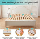 Baby Bed Rail Guard for Toddlers - 35.1" Toddler Bed Side Rails for Crib, Twin, Full, Queen Bunk Size Bed Swing Down Bedrail Extral Tall Child Safety Side Railing Guards for Kids by TinyTreasures Baby Boutique