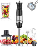 Immersion Blender Handheld 1000W 5 in 1 Corded Stick Hand Blender Kitchen with 12 Speed, BPA-Free, Mixing Beaker, Chopper, Whisk, Milk Frother, Perfect Emulsifier for Soup, Baby Food, Sauce, Puree by TinyTreasures Baby Boutique