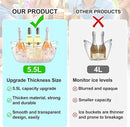 Ice Buckets for Parties,Ice Bucket Bowls of 2pcs with Scoops(2pcs)&Metal Wine Bottle Opener,5.5L Large Clear Acrylic Ice Champagne Buckets Tub for Parties,Mimosa Bar Supplies,Beer,Beverage&Drinks by CozyNest Decor