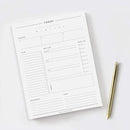 Bliss Collections Daily Planning Pad, To Do List Notebook - Undated Tear-Off Sheets Notepad - Work Calendar, Organizer, Scheduler for Goals, Tasks - Minimalist, 8.5" x 11", 50 Sheets by CozyNest Decor
