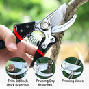 Kynup Pruning Shears for Gardening, Garden Shears Heavy Duty, Cutting Shears Pruners, Hedge Clippers, Rose Pruning Shears, Hand Clippers Gardening (Red Black) by GreenHaven Gardens
